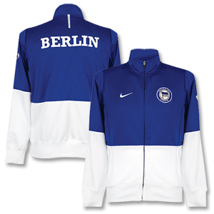 Nike 09-10 Hertha BSC Berlin Line Up Jacket - Royal/White