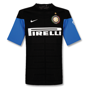 Nike 09-10 Inter Milan Cut and Sew Training Top Sponsored - Black