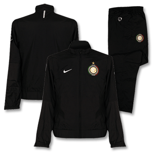 Nike 09-10 Inter Milan Woven Warm Up Suit - Black