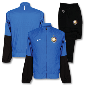 09-10 Inter Milan Woven Warm Up Suit - Royal/Black