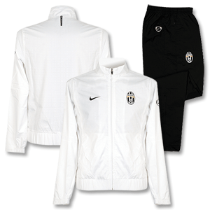 Nike 09-10 Juventus Woven Warm Up Suit - White/Black