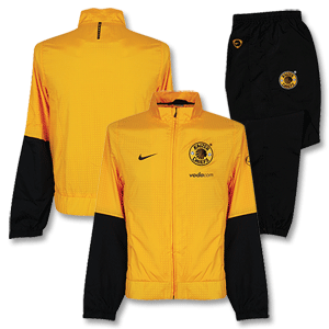 Nike 09-10 Kaizer Chiefs Woven Warm Up Suit - Yellow/Black