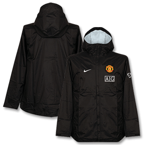 Nike 09-10 Man Utd Basic Rain Jacket - Black