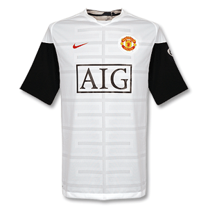 Nike 09-10 Man Utd Cut and Sew Training Top - White
