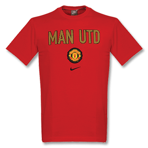 Nike 09-10 Man Utd S/S Graphic T-Shirt - Red