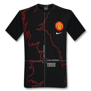 Nike 09-10 Man Utd S/S Graphic T-Shirt 2 - Black