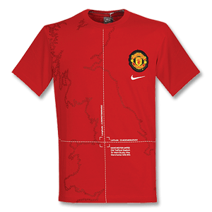 Nike 09-10 Man Utd S/S Graphic T-Shirt 2 - Red