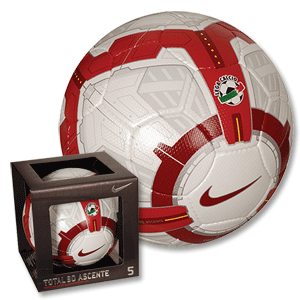 Nike 09-10 Nike T90 Ascente Lega Calcio Ball - White/Red