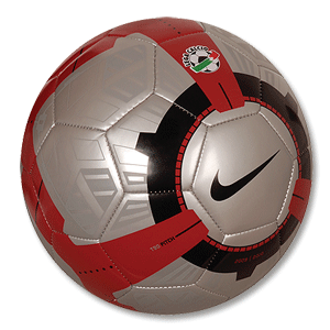 Nike 09-10 Nike T90 Pitch Lega Calcio Replica Ball - silver/red