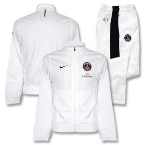 09-10 PSG Woven Warm Up Suit - White