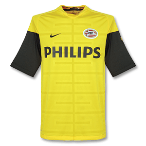 Nike 09-10 PSV S/S Cut and Sew Training Top - Yellow