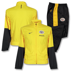 Nike 09-10 PSV Woven Warm Up Suit - Yellow/Grey