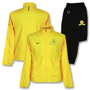 Nike 09-10 Sundowns Woven Warm Up Suit - Yellow/Black