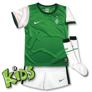 Nike 09-10 Werder Bremen Home Little Boys Kit