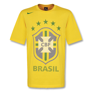 Nike 10-11 Brazil Core Federation T-Shirt - Yellow
