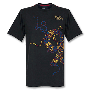 Nike 11-12 Barcelona Graphic T-Shirt - Black