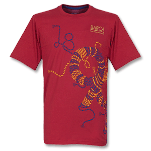 Nike 11-12 Barcelona Graphic T-Shirt - Red
