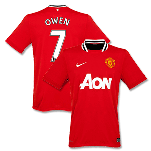 11-12 Man Utd Home Shirt + Owen 7 (Official
