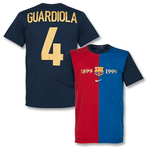 12-13 Barcelona Centenary T-Shirt + Guardiola 4