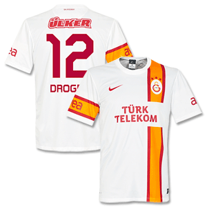 12-13 Galatasaray Away Shirt + Drogba 12 (Fan