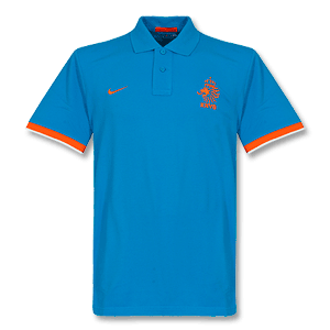 Nike 12-13 Holland Authentic GS Polo - Light Blue