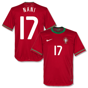 12-13 Portugal Home Shirt + Nani 17 (Fan Style)