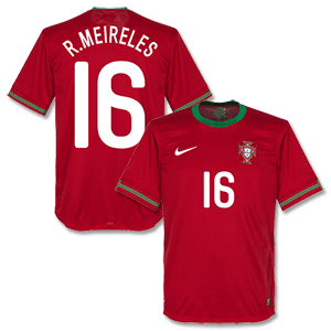 12-13 Portugal Home Shirt + R. Meireles 16 (Fan