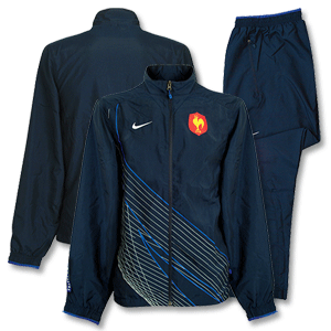 2007 France Rugby Presentation Suit - Navy
