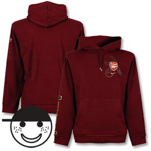 2008 Arsenal Graphic Hooded Top Boys - red