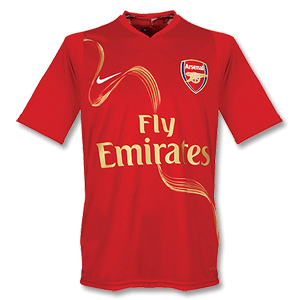 Nike 2008 Arsenal S/S Printed Top - Red/Gold