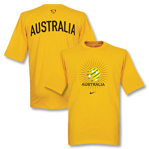 Nike 2008 Australia Graphic Tee - Yellow