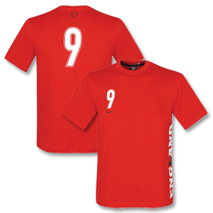 Nike 2008 England Nike Rooney 9 Tee - Red - Boys