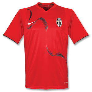 Nike 2008 Juventus S/S Printed Top - Red/Black