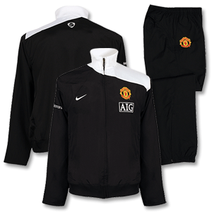 Nike 2008 Man Utd Warm-Up Suit - Black/White