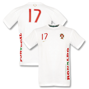 Nike 2008 Portugal Ronaldo 17 Tee - White (S.A.I)