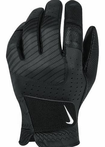 2014 Nike Mens Tech Xtreme Leather Golf glove Left Hand Black/Black Medium