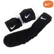Nike 3pk Swoosh Socks - Blk/White