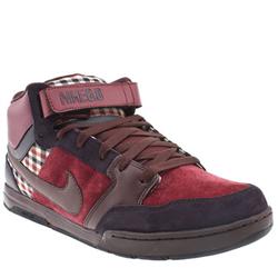 Male Mogan Mid Suede Upper Nike in Red