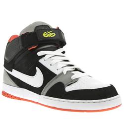 Male Zoom Mogan Mid Suede Upper Fashion Large Sizes in Black and White