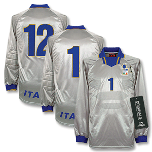96-98 Italy Home GK Shirt + No. 1 - No Swoosh