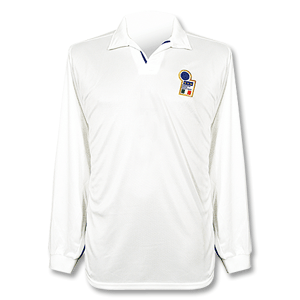 98-99 Italy Away L/S Shirt + Moriero No. 17 - No Swoosh - Players