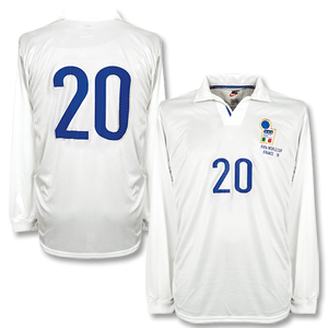 98-99 Italy Away L/S Shirt + No. 20 + FIFA 98 - Non Swoosh