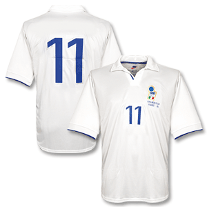 98-99 Italy Away Shirt - No Swoosh + No 11 +