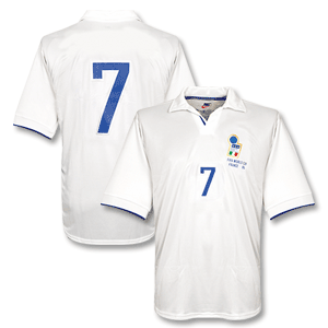 98-99 Italy Away Shirt - No Swoosh + No 7 + FIFA