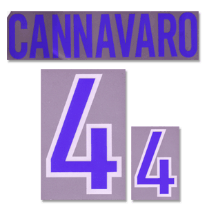 98-99 Italy Away World Cup Cannavaro 4 Flex Name