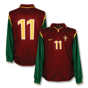 Nike 98-99 Portugal Home L/S Shirt   No. 11