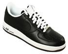 Air Force 1 07 Black/White Leather Trainer
