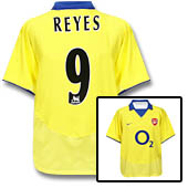 Arsenal Away Shirt 2003/04 with Reyes 9 printing.