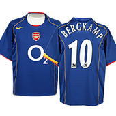 Nike Arsenal Away Shirt - 2004/05 with Bergkamp 10 printing.