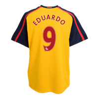Arsenal Away Shirt 2008/09 with Eduardo 9